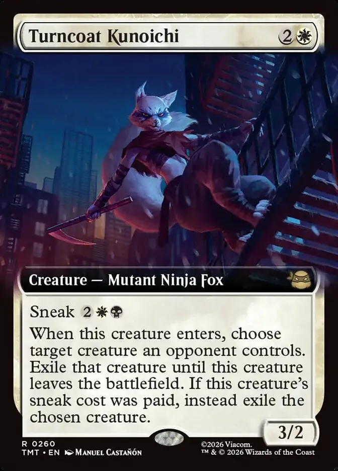 2026 Teenage Mutant Ninja Turtles Turncoat Kunoichi #260 rare card image