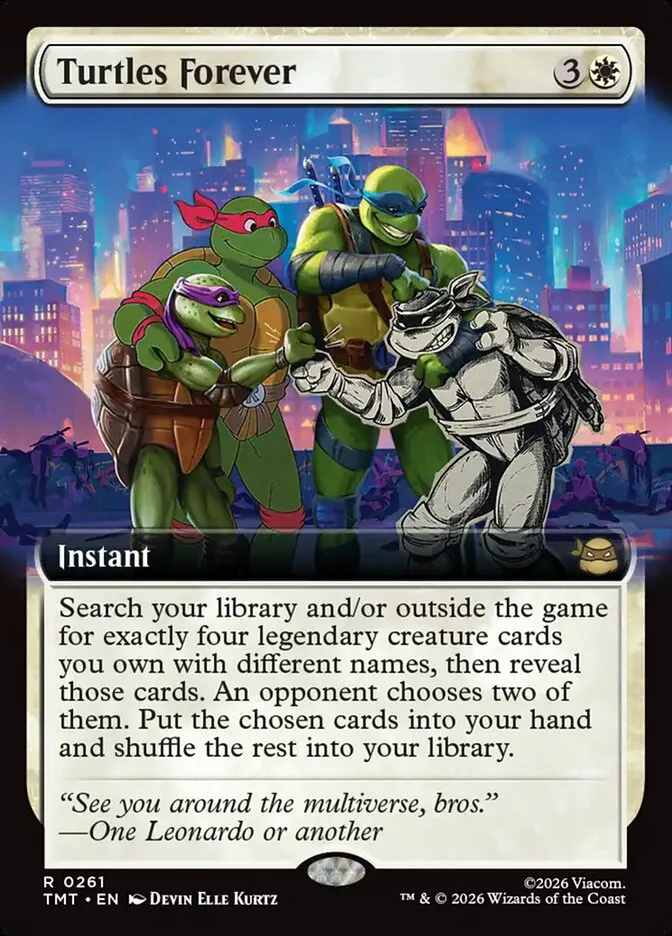 2026 Teenage Mutant Ninja Turtles Turtles Forever #261 rare card image