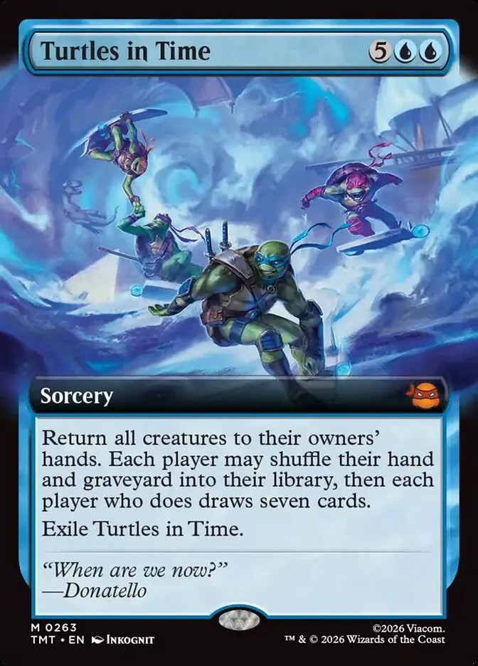 2026 Teenage Mutant Ninja Turtles Turtles in Time #263 mythic card image