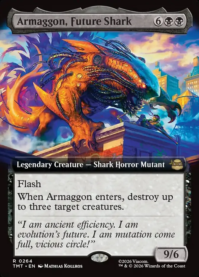 2026 Teenage Mutant Ninja Turtles Armaggon, Future Shark #264 rare card image