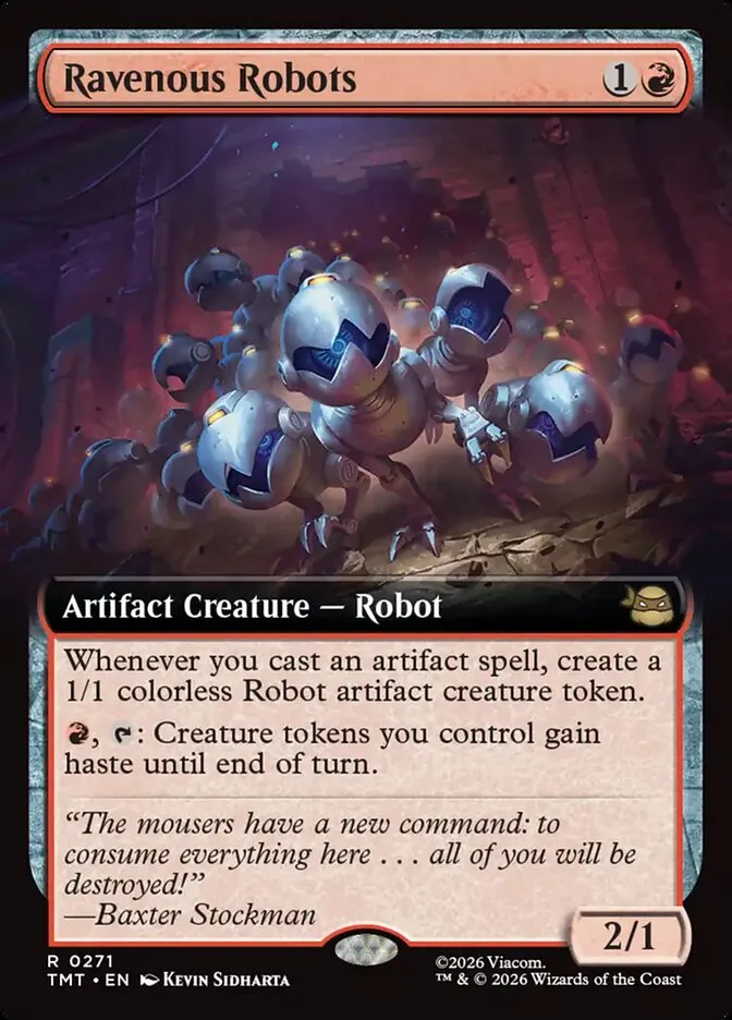 2026 Teenage Mutant Ninja Turtles Ravenous Robots #271 rare card image