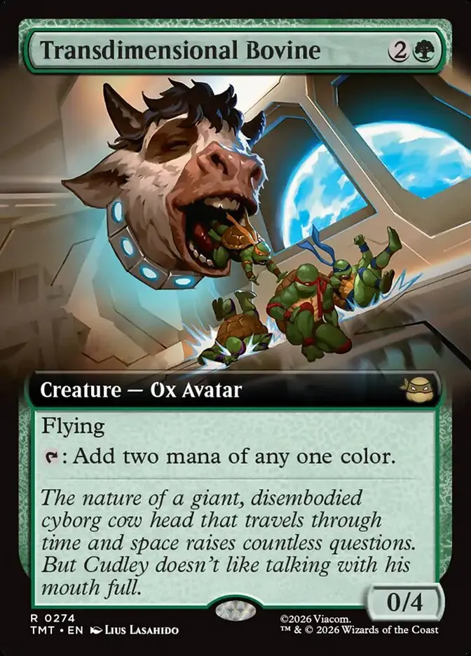 2026 Teenage Mutant Ninja Turtles Transdimensional Bovine #274 rare card image