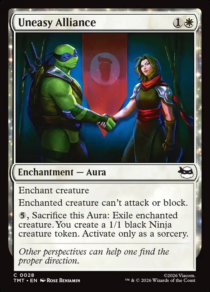 2026 Teenage Mutant Ninja Turtles Uneasy Alliance #28 common card image