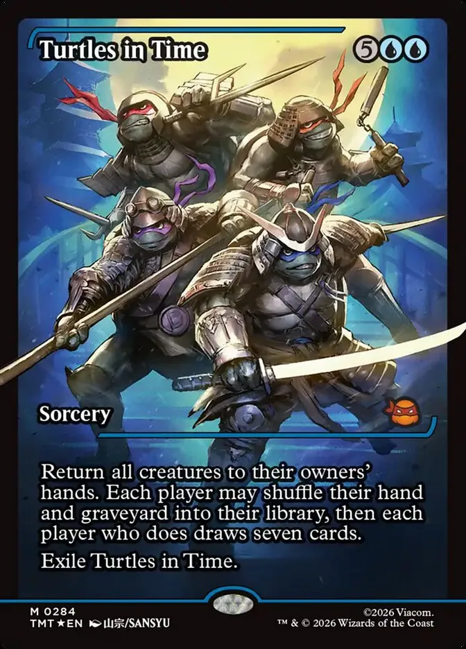 2026 Teenage Mutant Ninja Turtles Turtles in Time #284 mythic card image