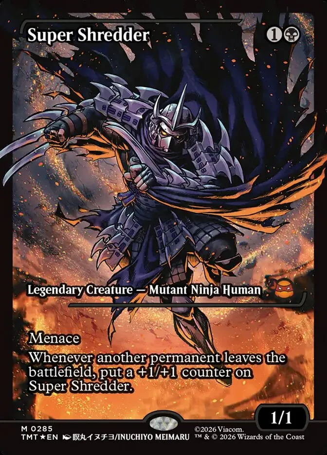 2026 Teenage Mutant Ninja Turtles Super Shredder #285 mythic card image