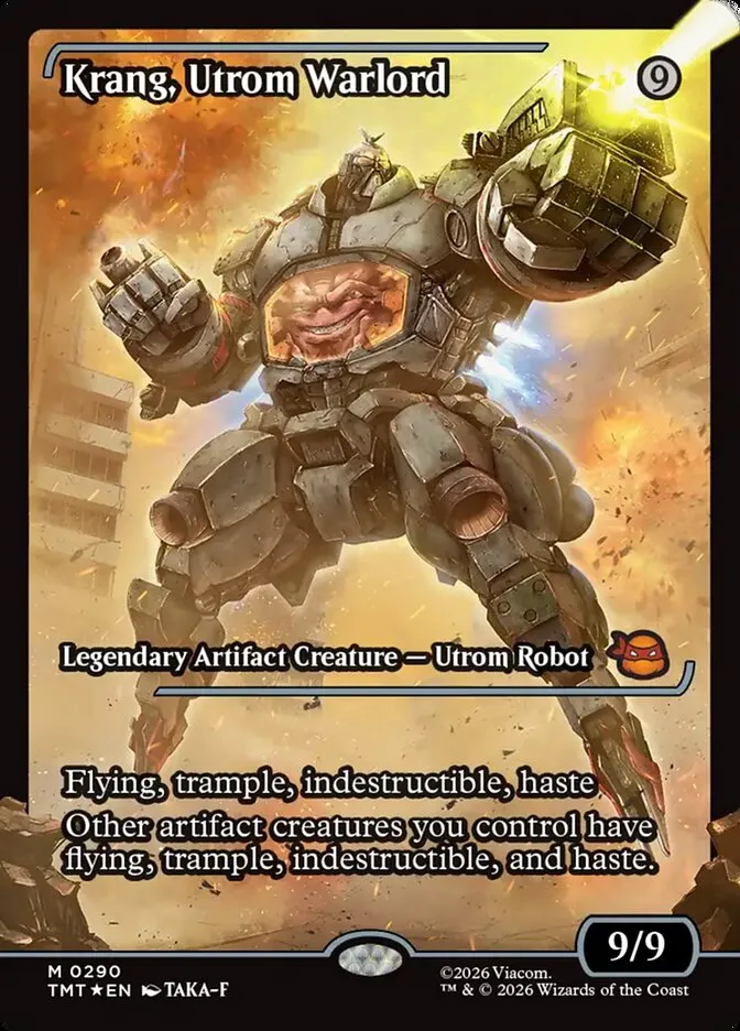 2026 Teenage Mutant Ninja Turtles Krang, Utrom Warlord #290 mythic card image