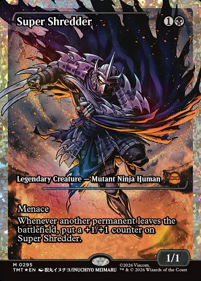 2026 Teenage Mutant Ninja Turtles Super Shredder #295 mythic card image