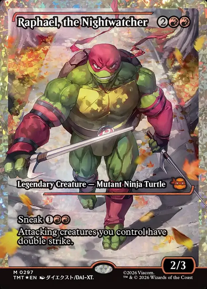 2026 Teenage Mutant Ninja Turtles Raphael, the Nightwatcher #297 mythic card image