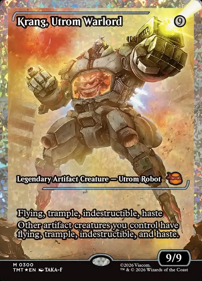 2026 Teenage Mutant Ninja Turtles Krang, Utrom Warlord #300 mythic card image