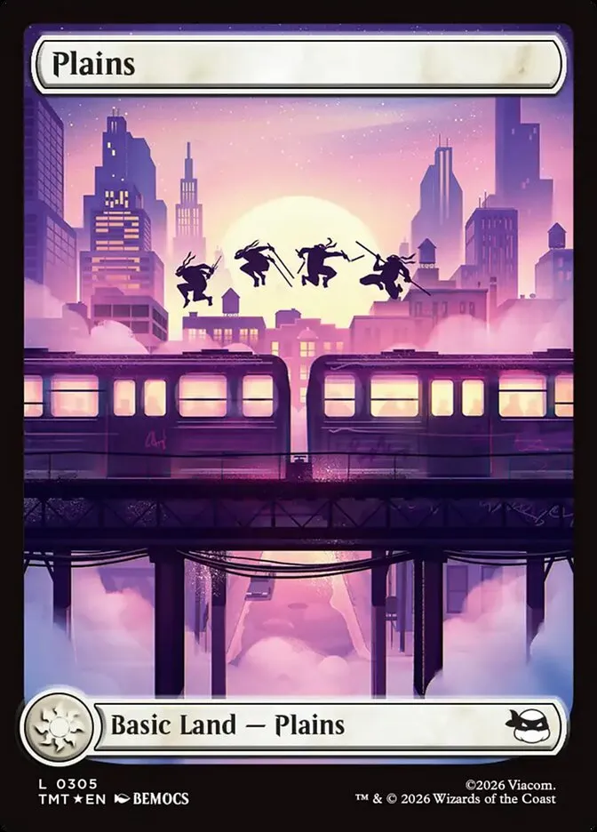 2026 Teenage Mutant Ninja Turtles Plains #305 common card image