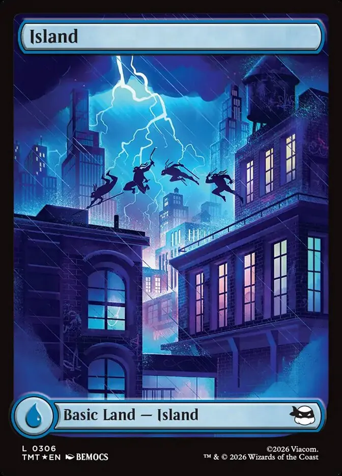 2026 Teenage Mutant Ninja Turtles Island #306 common card image