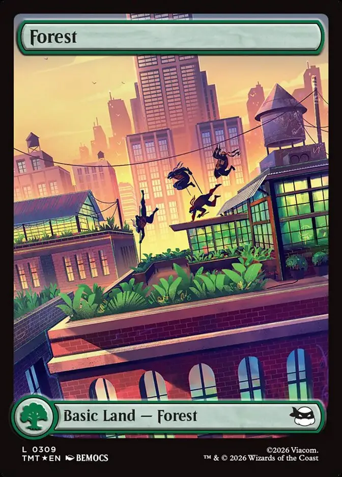 2026 Teenage Mutant Ninja Turtles Forest #309 common card image