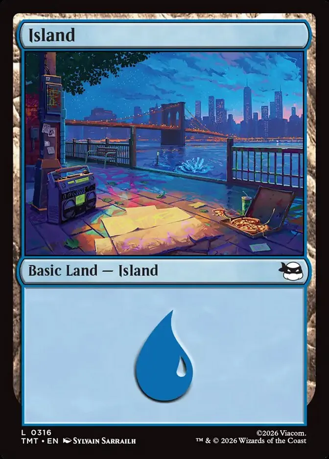 2026 Teenage Mutant Ninja Turtles Island #316 common card image