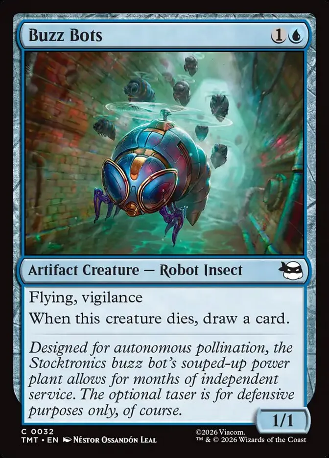 2026 Teenage Mutant Ninja Turtles Buzz Bots #32 common card image