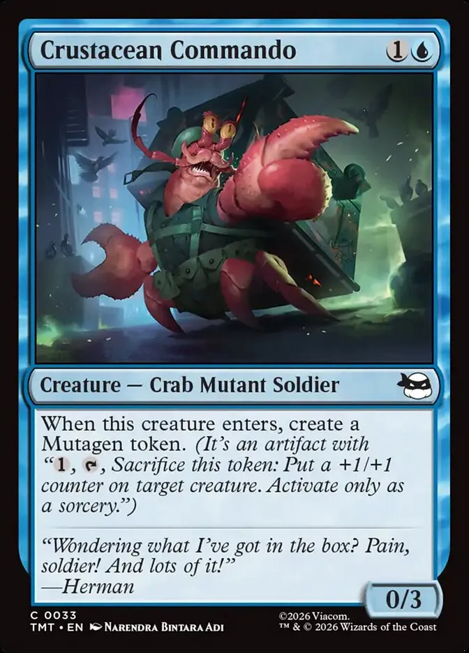 2026 Teenage Mutant Ninja Turtles Crustacean Commando #33 common card image