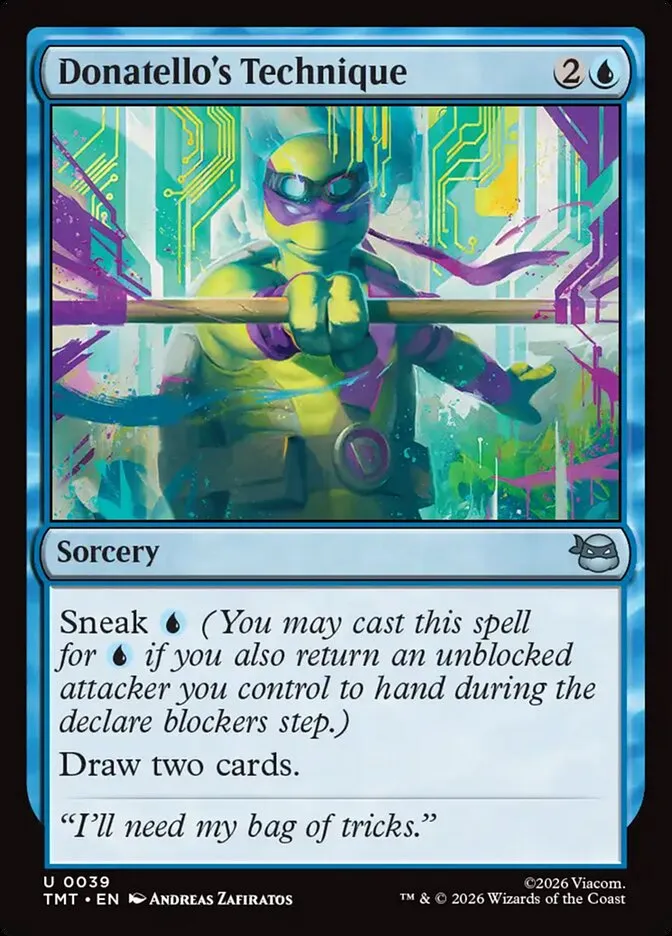 2026 Teenage Mutant Ninja Turtles Donatello's Technique #39 uncommon card image