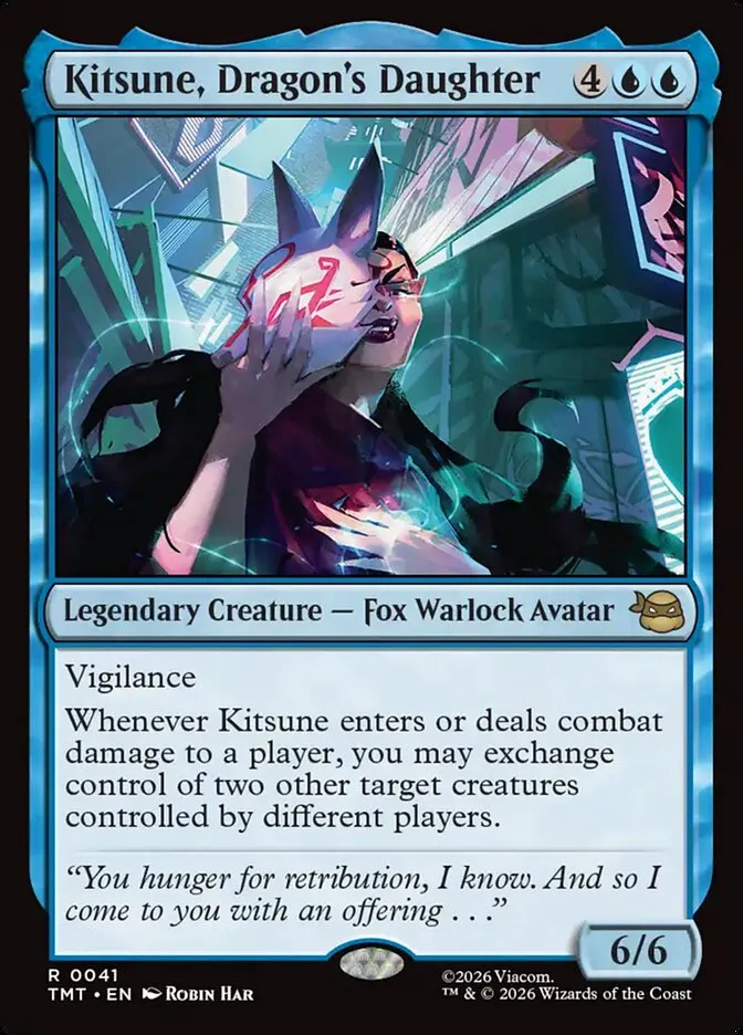 2026 Teenage Mutant Ninja Turtles Kitsune, Dragon's Daughter #41 rare card image