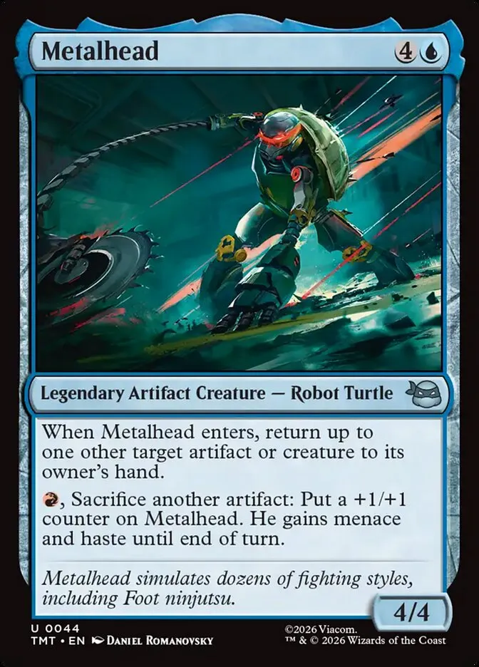 2026 Teenage Mutant Ninja Turtles Metalhead #44 uncommon card image