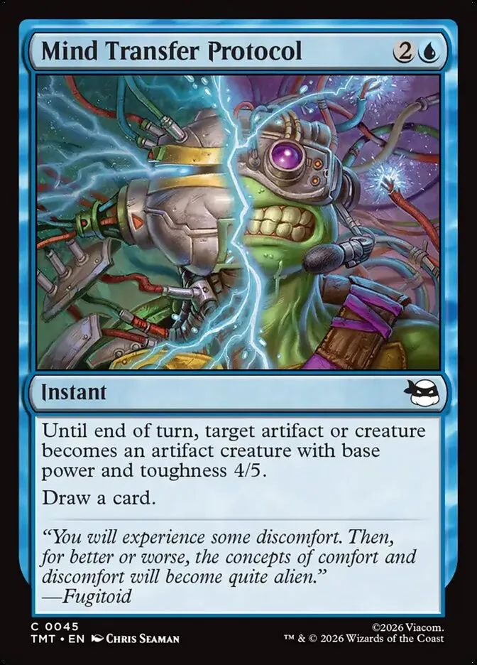 2026 Teenage Mutant Ninja Turtles Mind Transfer Protocol #45 common card image