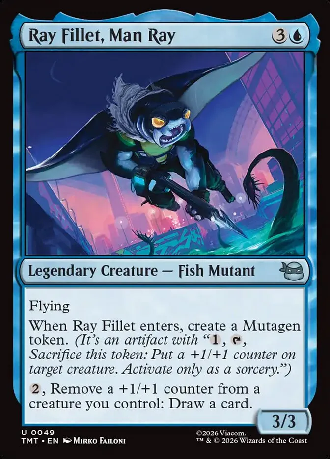 2026 Teenage Mutant Ninja Turtles Ray Fillet, Man Ray #49 uncommon card image