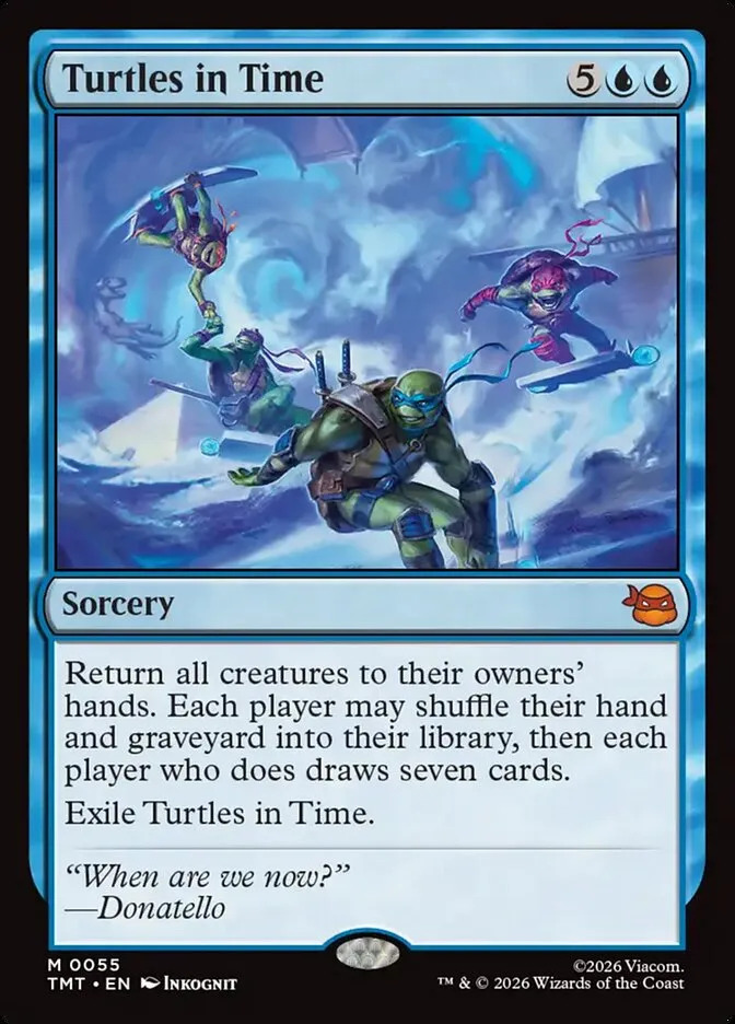 2026 Teenage Mutant Ninja Turtles Turtles in Time #55 mythic card image