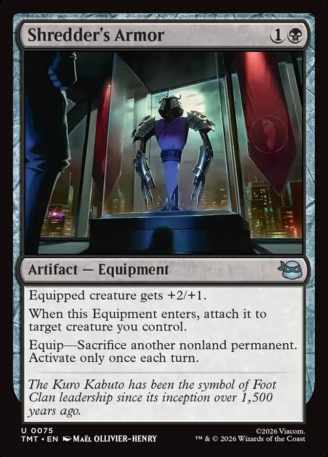 2026 Teenage Mutant Ninja Turtles Shredder's Armor #75 uncommon card image