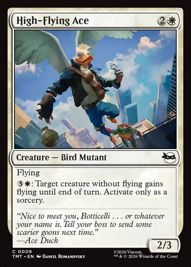 2026 Teenage Mutant Ninja Turtles High-Flying Ace #9 common card image