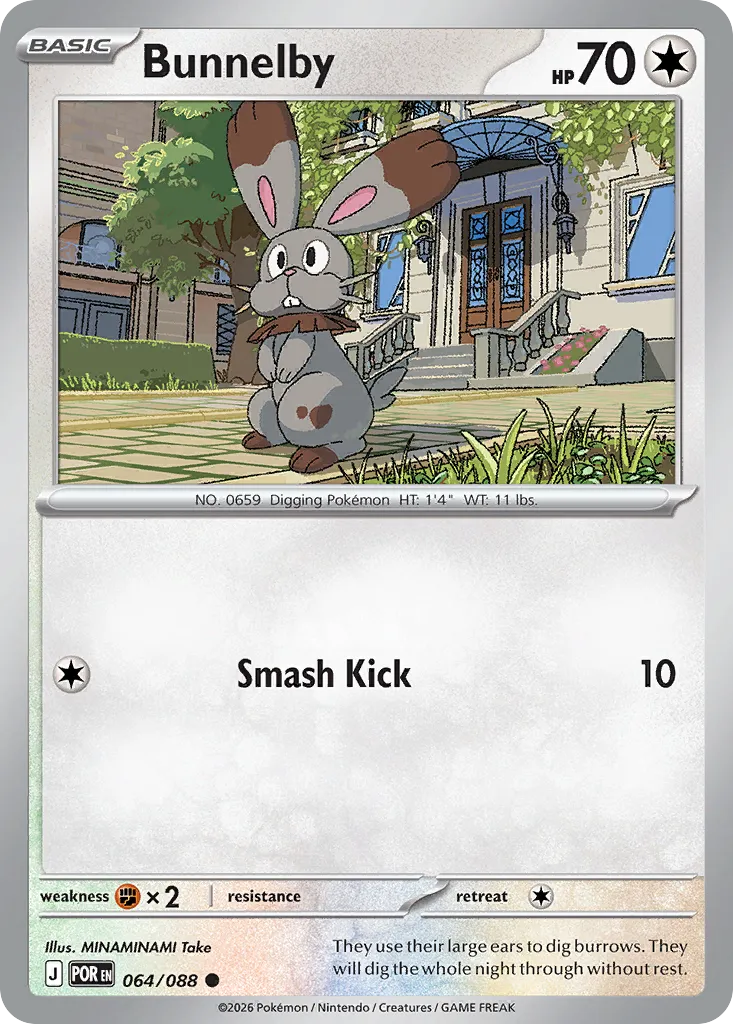 2026 Perfect Order Bunnelby Common #64/88 Common card image