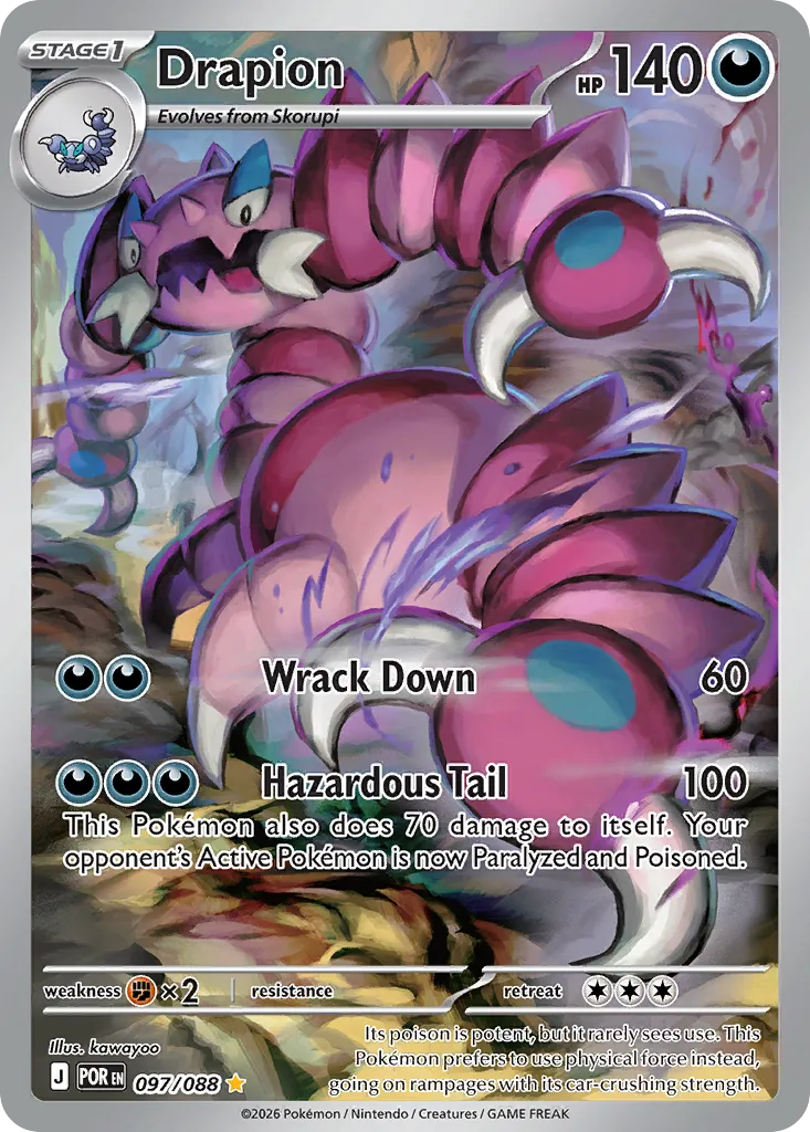 2026 Perfect Order Drapion #97/88 Illustration Rare card image