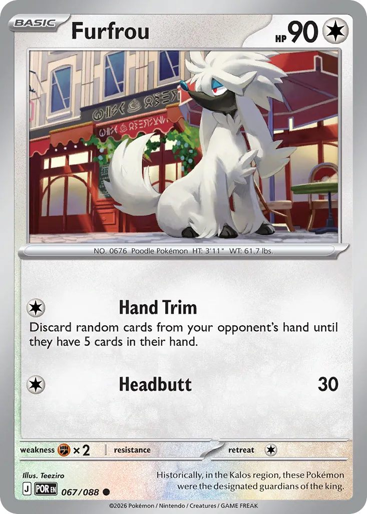 2026 Perfect Order Furfrou #67/88 Common card image