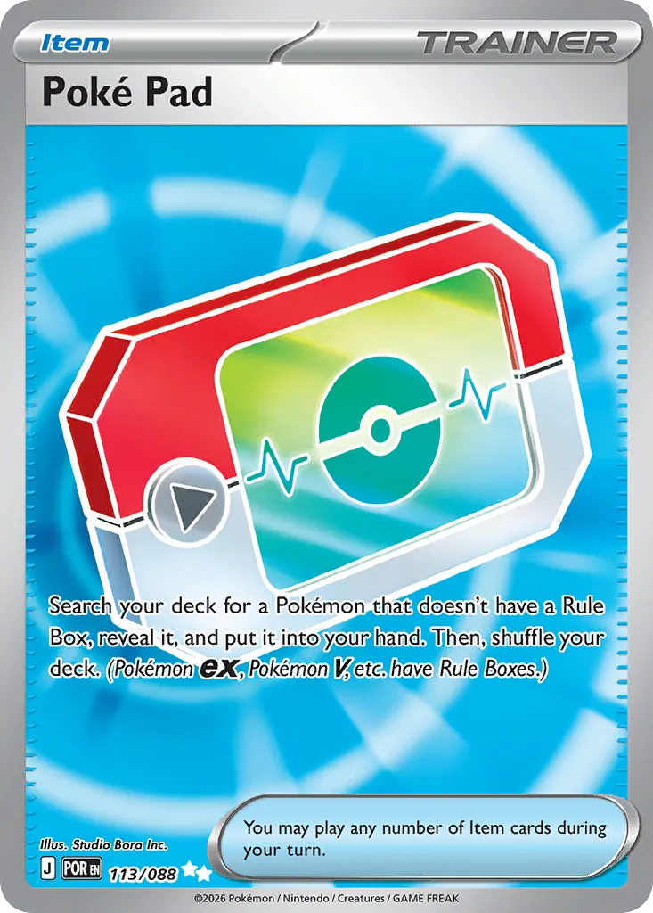 2026 Perfect Order Poké Pad Ultra Rare #113/88 Ultra Rare card image