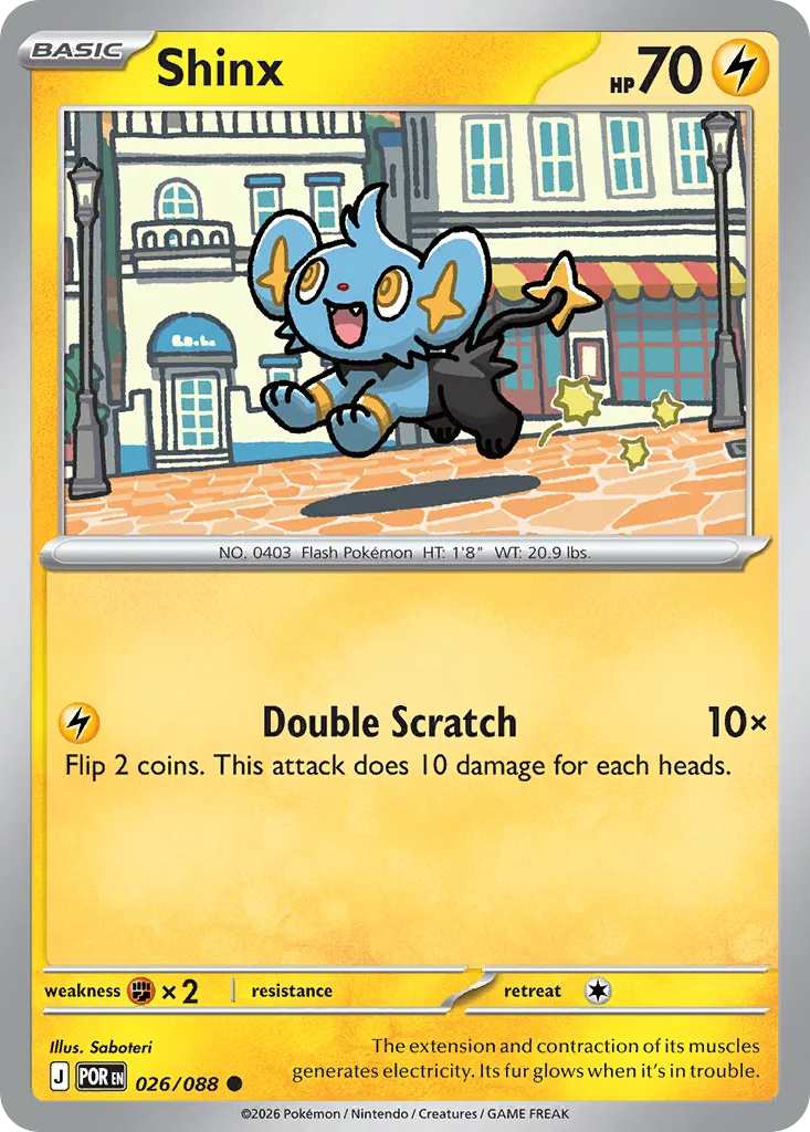 2026 Perfect Order Shinx Common #26/88 Common card image