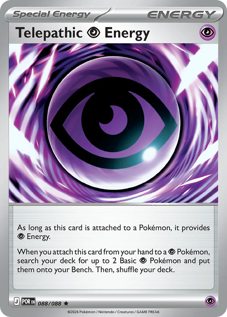 2026 Perfect Order Telepathic Psychic Energy #88/88 Rare card image