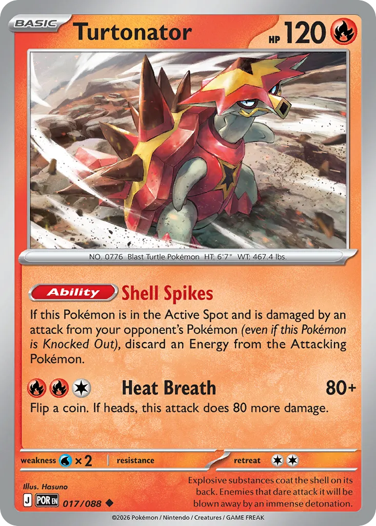 2026 Perfect Order Turtonator #17/88 Uncommon card image