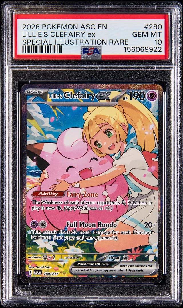 2026 Pokemon Ascended Heroes Special Illustration Rare Lillie's Clefairy ex #280 card image