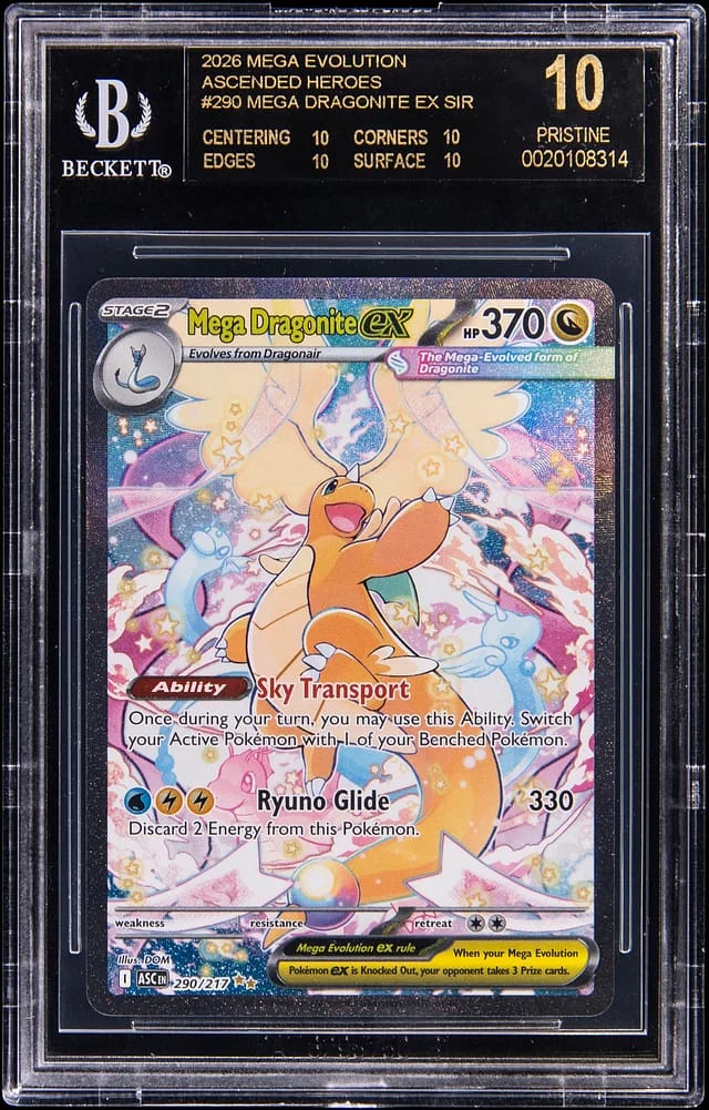 2026 Pokemon Mega Evolution Ascended Heroes SIR Mega Dragonite ex #290 card image
