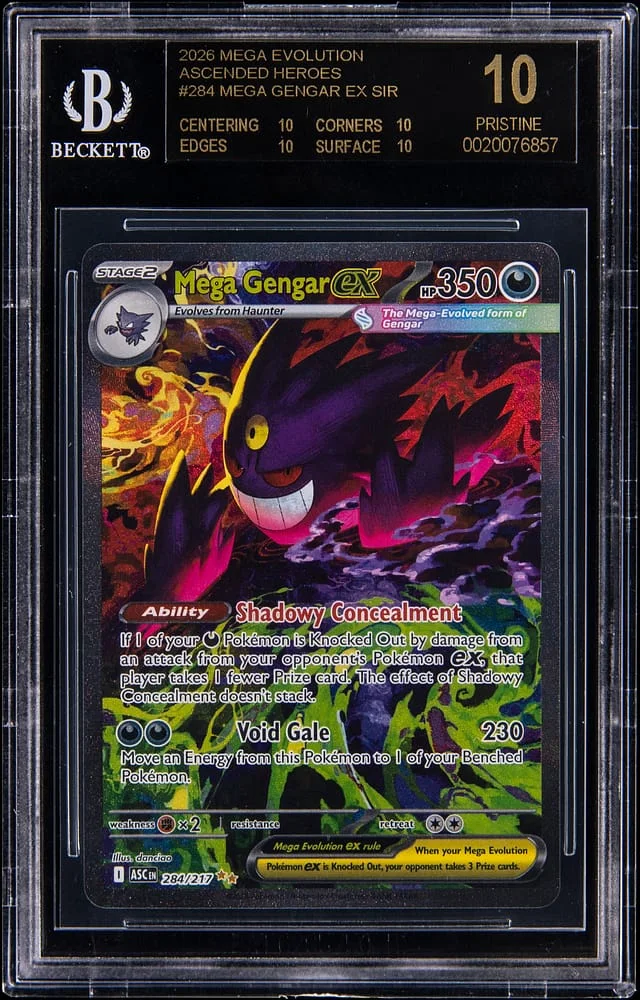 2026 Pokemon Mega Evolution Ascended Heroes SIR Mega Gengar ex #284 card image
