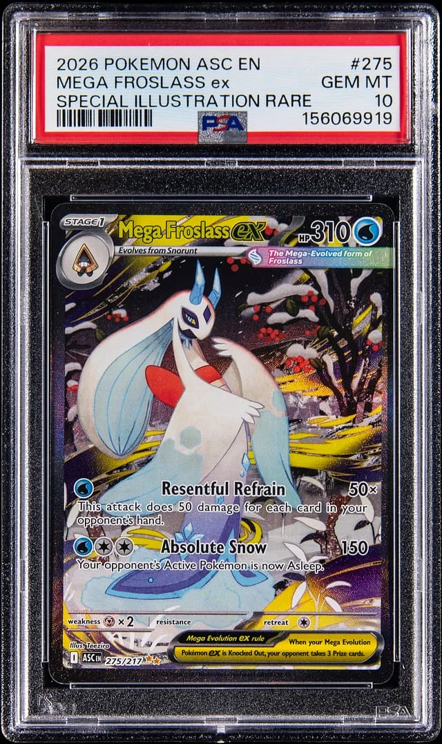 2026 Pokemon Mega Evolution Ascended Heroes Special Illustration Rare Mega Froslass ex #275 card image