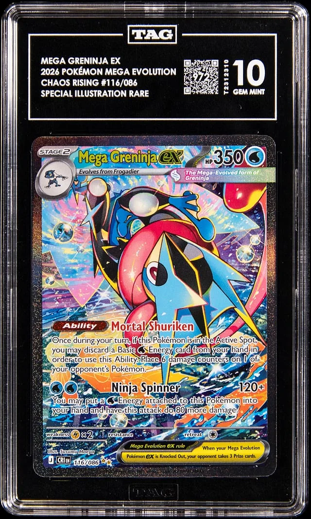 2026 Pokemon Mega Evolution Chaos Rising Special Illustration Rare Mega Greninja ex #116 card image