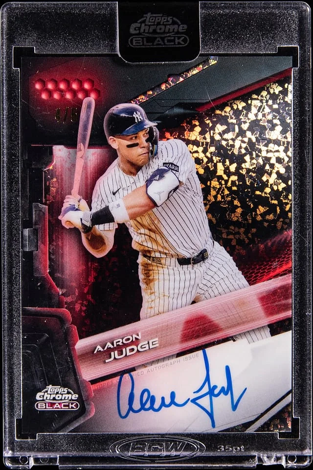 2026 Topps Chrome Aaron Judge Autograph Card #CBA-AJ card image