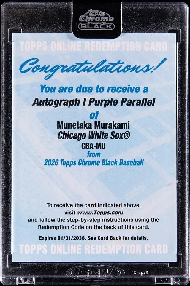 2026 Topps Chrome Black Purple #no-number card image
