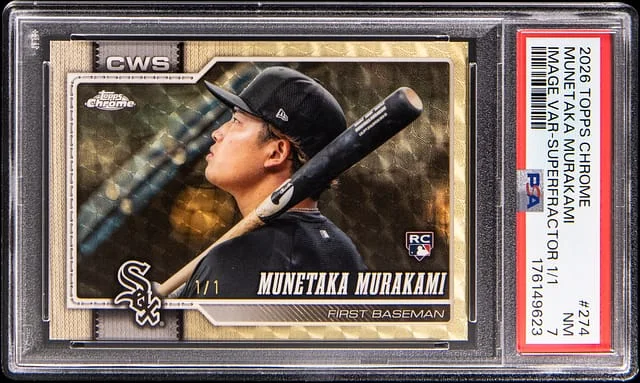 2026 Topps Chrome Munetaka Murakami Image Variation SuperFractor #274 card image