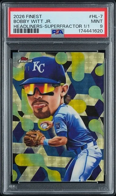 2026 Topps Finest Bobby Witt Jr. Headliners SuperFractor #HL-7 card image