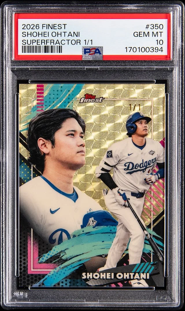 2026 Topps Finest Shohei Ohtani SuperFractor, Super Rare #350 card image
