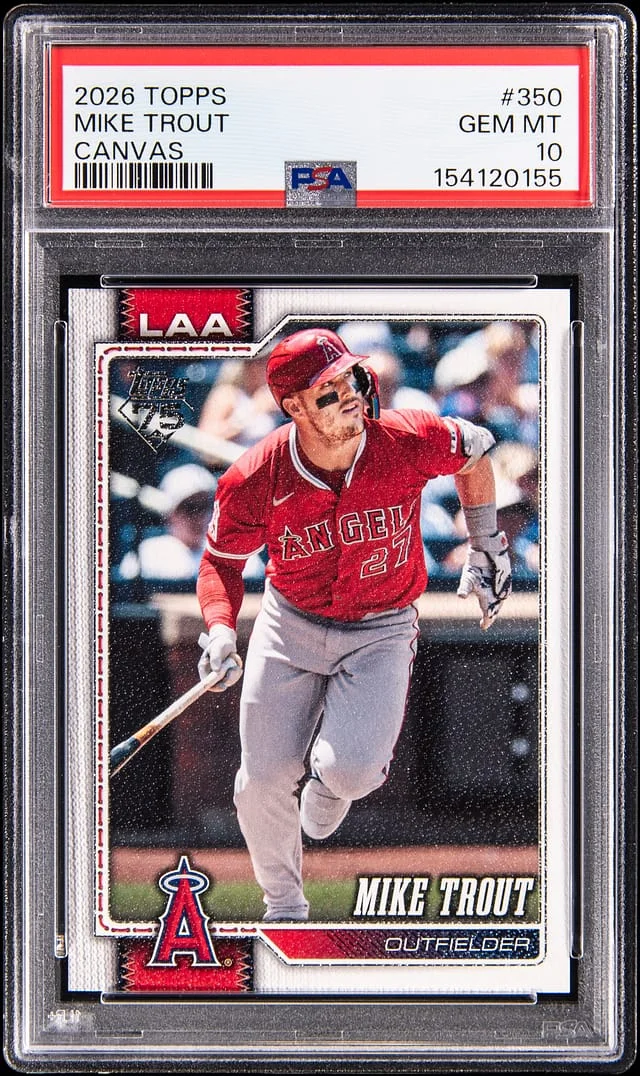 2026 Topps Mike Trout Canvas #350 card image