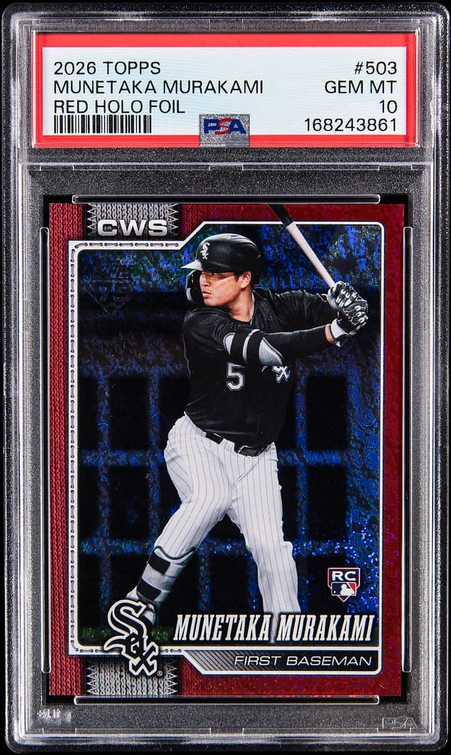 2026 Topps Munetaka Murakami Red Holo Foil #503 card image