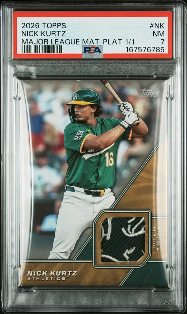2026 Topps Nick Kurtz Major League Material Platinum #MLM-NK card image