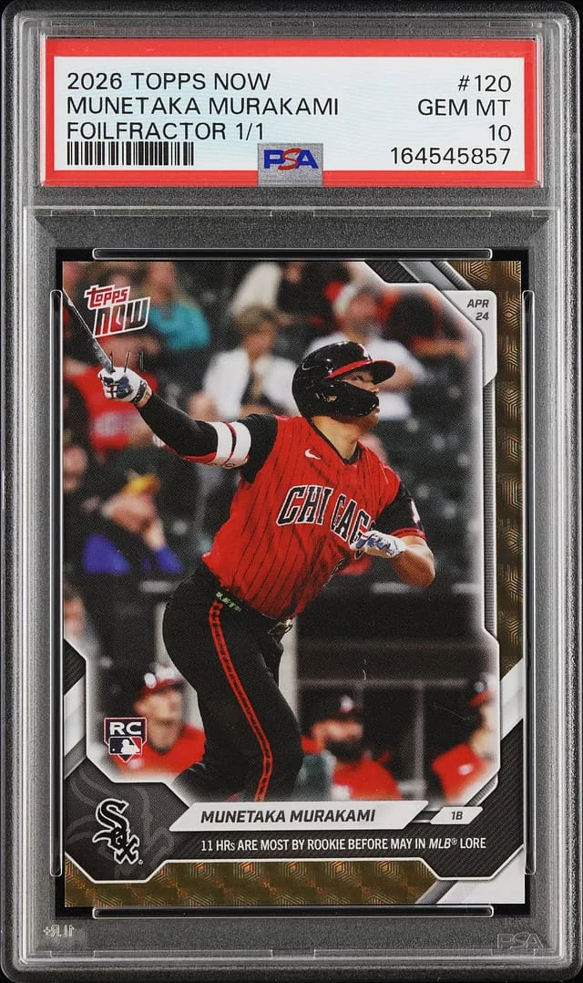 2026 Topps Now Munetaka Murakami FoilFractor #120 card image