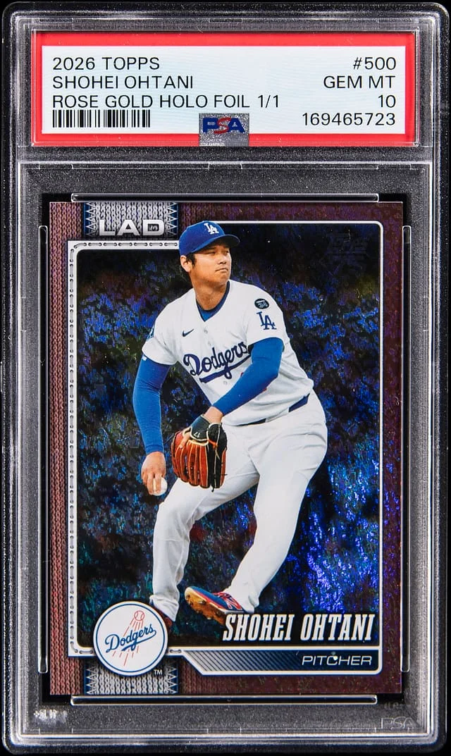 2026 Topps Shohei Ohtani Rose Gold Holo Foil #500 card image