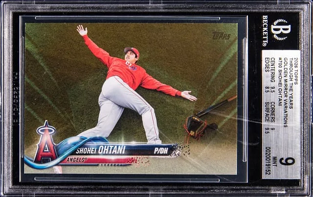 2026 Topps Shohei Ohtani Through The Years Golden Mirror Variations #700 card image